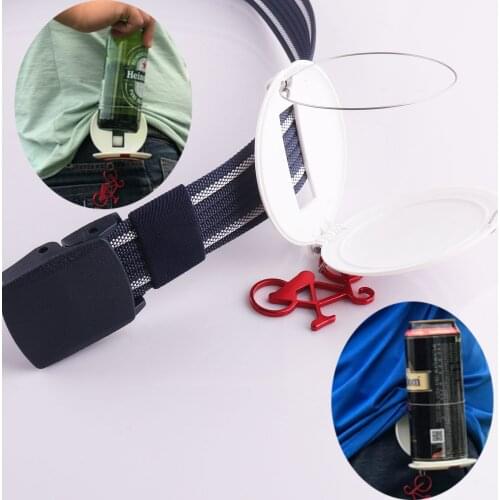 Webbing Belt Buckles,beer holder belt buckle, Belt Waistband,Great for casual pants outdoor trousers wide belt mens belt Party