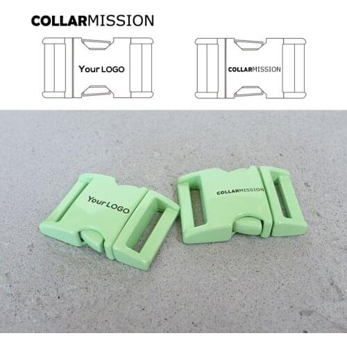 Retailing engraved green metal buckle quick side release 20mm ， we provide laser engraving service customize LOGO CCK20G