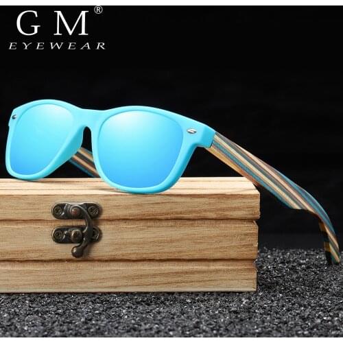 GM Festival Wooden Temples Kids Sunglasses Bamboo Sun Glasses Girls Boys Baby Brand Sunglasses Children Oculos