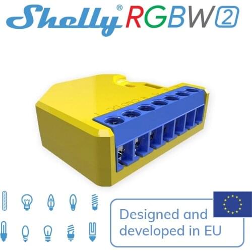 Shelly RGBW2 Smart WiFi Switch For Home iOS Android Application Wireless Relay Compatible With Alexa Google RoHs UL Certified