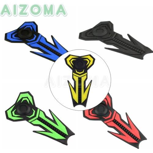 For Ducati YAMAHA Suzuki HONDA KAWASAKI Benelli Universal Rubber Oil Gas Fuel Tank Cover Stickers Waterproof Protection Pad