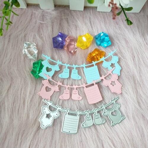 New Baby clothes, hangers metal cutting mould pattern scrapbook die embossing DIY handicraft paper card photo album metal