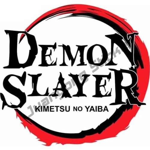 Cartoon Demon Slayer Waterproof Car Stickers for Window Truck Camper Occlusion Scratch Waterproof Decals Decoration PVC13x12cm