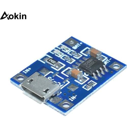 5Pcs TP4056 1A Lipo Battery Charging Board Charger Module lithium battery DIY MICRO Port Micro USB Lithium Battery Charger