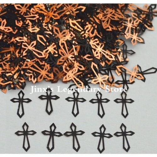 2018 black metal nail foil decals sticker for 3d Nail Art Decor Slice Stickers Decal decorations beauty tools cross Design