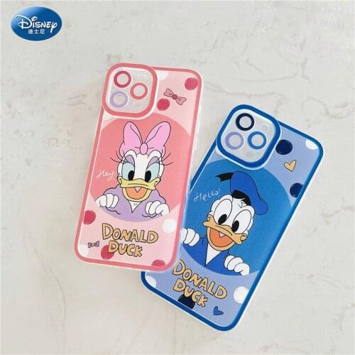 2021 Disney Donald Duck Daisy for iPhone 7 plus xr xs max 11/12pro max 12mini kawayi couple phone case zz0915-1