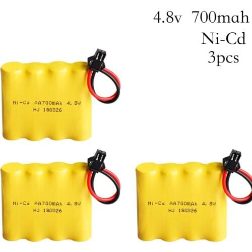 3pcs/lot 4.8V 700mAh Remote Control Toys Electric toy security facilities electric toy NI-CD AA battery battery group 4.8 v 700