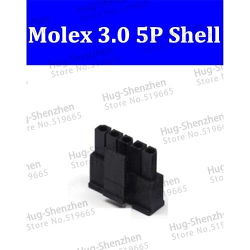 5557 200PCS Molex 3.0mm 5Pin 43645-0500 Male Power Connector Housing 3.0mm Plastic Shell