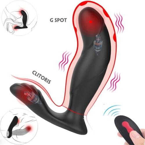 Anal Vibrator Vibrating Prostate Vibration Massager For men Dildos for Anal Butt Plug Wireless Remote Sex Toys for Adult