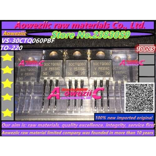 Aoweziic 100% new imported original 30CTQ060PBF 30CTQ060 VS-30CTQ060PBF TO-220 Schottky Diode 30A 60V