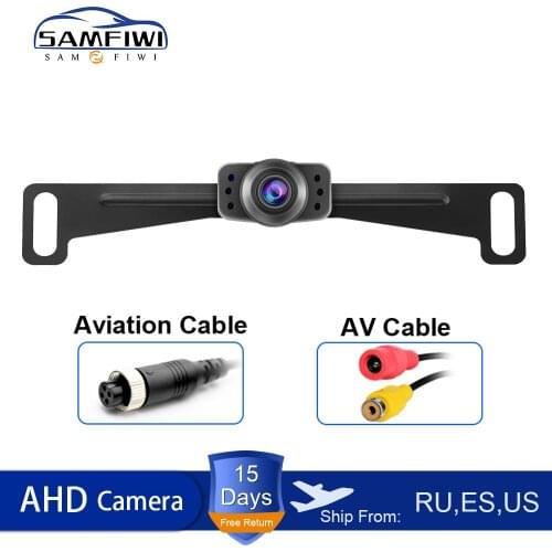 SAMFIWI 140 Degree Angle AHD Auto Rear View Camera Car Back Reverse Camera Fish Eyes Night Vision HD Parking Assistance Camera