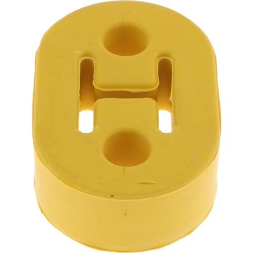 1pcs Car Rubber Exhaust Hanger Pipe Mount Mounting Bracket 2 Holes Hanger