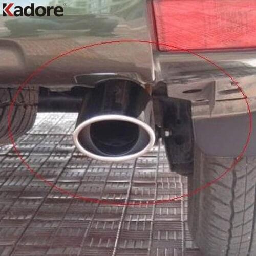 For Toyota Prado J150 FJ120 2003-2014 2015 2016 Stainless Steel Car Accessories Exhaust Muffler Tip Tailpipes End Silencer Trim