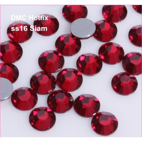 Free Shipping! 1440pcs/Lot, ss16 (3.8-4.0mm) High Quality DMC Siam Iron On Rhinestones / Hot fix Rhinestones