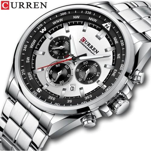 CURREN Brand Men Sports Quartz Watch Luxury Men Waterproof WristWatch New Fashion Casual Men Watch relogio masculino