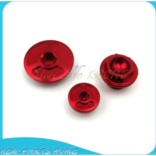 CNC Engine Timing Oil Filter Plugs 6061-T6 Aluminum For CRF150R CRF250R CRF450R CRF450X