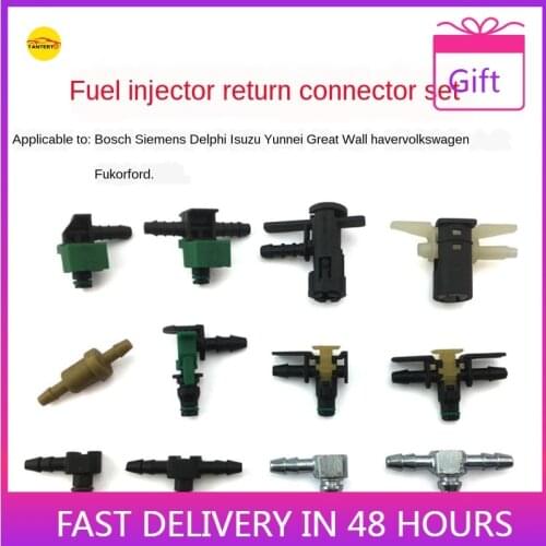 Diesel Gasoline Vehicle Fuel Injector Return Pipe Joint Set for Bosch Siemens Delphi Series