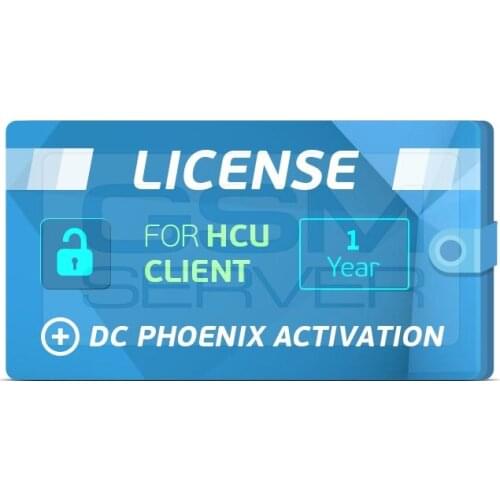 HCU Client 1&2 Year License + DC-Phoenix Activation
