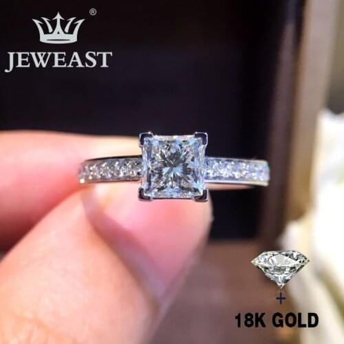 Natural Diamond 18K Gold Pure Gold Ring Beautiful Gemstone Ring Good Upscale Trendy Classic Party Fine Jewelry Hot Sell New 2020