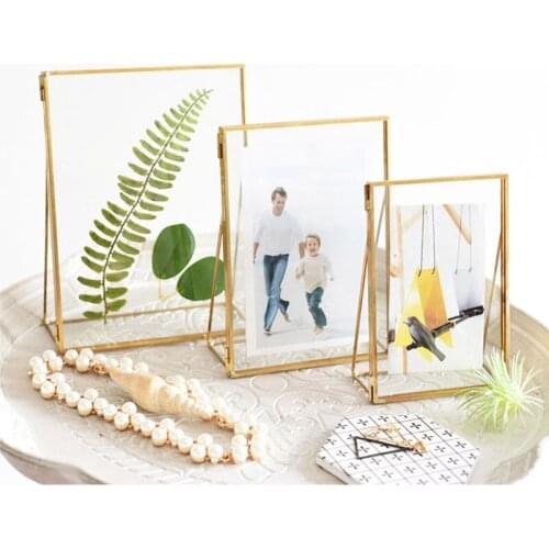 Creative Photo List Home Decor Craft High Quality Copper Holder Photo Wall Coration Wedding Party Photo Booth Props