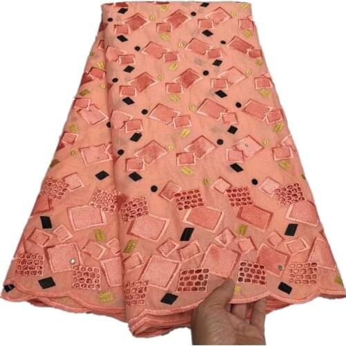 SJ Lace Swiss Lace Fabric 2021 Heavy Embroidery African Lace Fabrics 100% Cotton Fabric Swiss Voile Lace in Switzerland y3-75