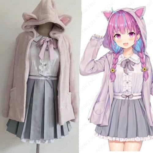 Minato Aqua Maid suit, sailor suit Cosplay Costume Custom-made