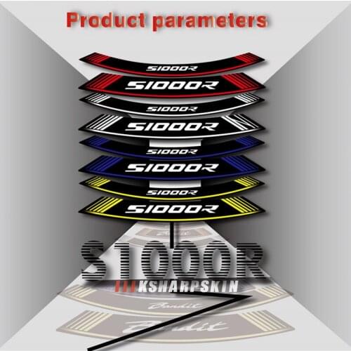 Motorcycle Wheel Sticker Stripe Reflective Waterproof Inner Rim Tires Decals Sticker Set For BMW S1000R s 1000r S1000 R