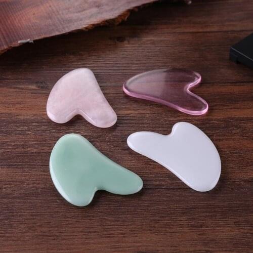 Natural Jade Stone Guasha Board Body SPA Relax Scraping Massager Tools Body Skin Massage Stress Pain Relief Skin Scraper