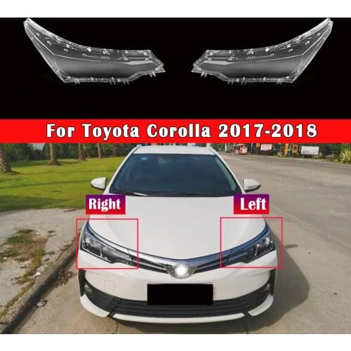 Car Headlamp Lens For Toyota Corolla 2017 2018 Car Replacement Auto Shell Cover Front Headlamp Transparent Lampshade Auto Light