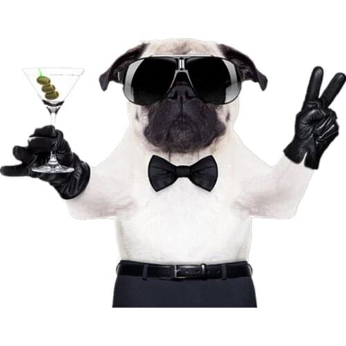 Patch Iron Ons Gentleman Dog Stickers for Clothes Ins Heat Tranfer Patches Clothing Accessories Fashion Pattern Free Shipping