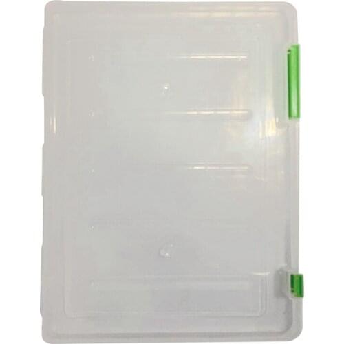 Portable Folder Plastic A4 File Storage Box Transparent Sorting File Box Office School Desktop File Storage Box 3 Color 1pc