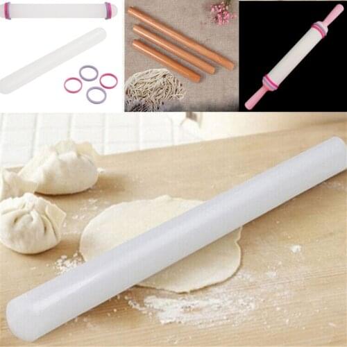 Plastic Non-stick Fondant Cake Rolling Pin Crafts Wood Cake Roller Dough Cake Baking Cooking Roller Tool 16/23/25/36cm