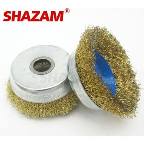 Grinding Wire Wheel Brush Rust Removal Steel Wire Wheel Brush Shazam Metal Polishing Copper Wire Wheels Rims For Angle Grinders