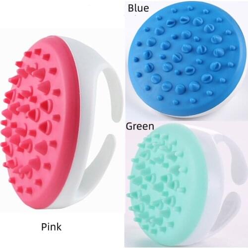 Silicone Head Massage Brush Body Massage Brushes Hair Washing Comb Shower Bath Brush Exfoliating Massage Brush Bath Supplies