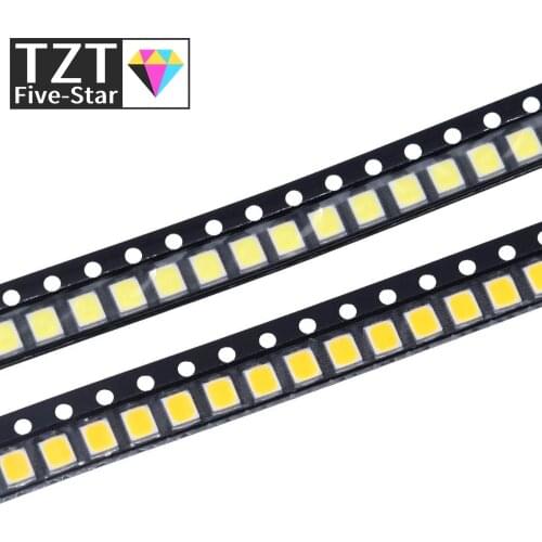TZT 100pcs 0.2W SMD 2835 LED Lamp Bead 20-25lm White/Warm White SMD LED Beads LED Chip DC3.0-3.6V for All Kinds of LED Light