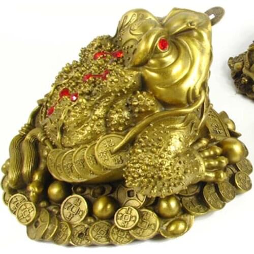 Pure copper Lucky gold toad Decoration home decoration business gift booming wealth of water products