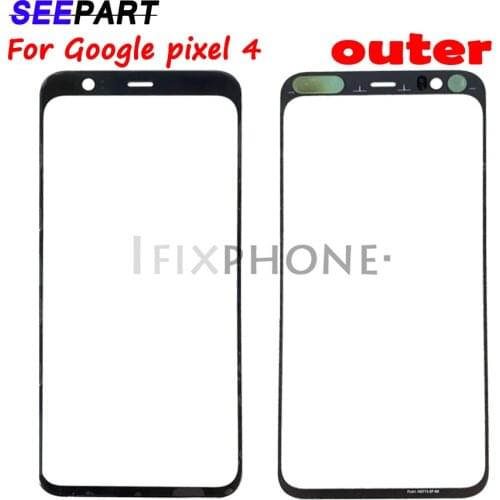For Google Pixel 4 Outer Glass Lens Front LCD Touch screen Panel For Google Pixel 4 Replacement Parts +Tools