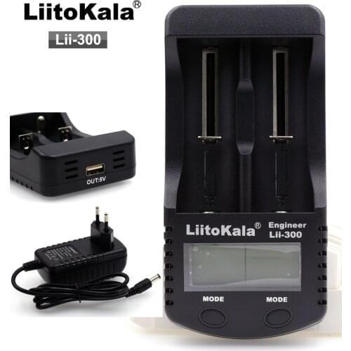 Liitokala lii-300 LCD battery charger, charging 18650 26650 16340 3.7V lithium battery, 1.2V AA AAA NiMH battery