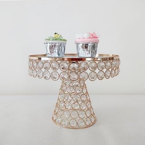 1pcs New Crystal base Cake Stand Fruit Tray Dollhouse Kitchen Decor Ne