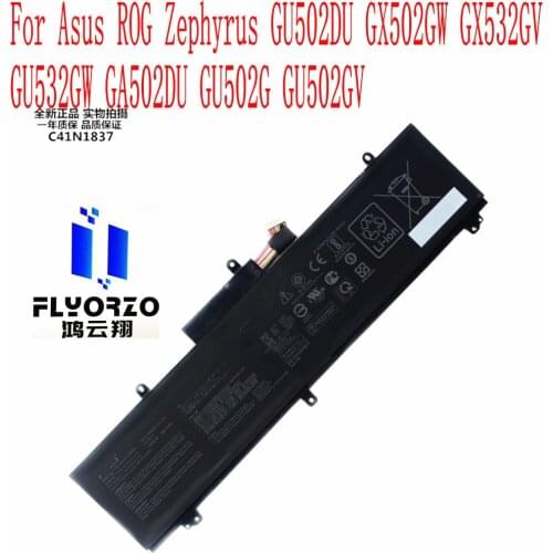 100% Brand New 4940mAh/76WH C41N1837 Battery For Asus ROG Zephyrus GU502DU GX502GW GX532GV GU532GW GA502DU GU502G GU502GV Laptop