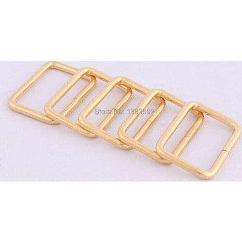 20pcs/lot gold color metal square shape Buckles for handbag Garment accessories