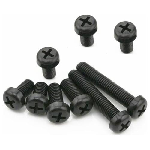 30 PCS NEW M3x6mm Black Nylon Screw