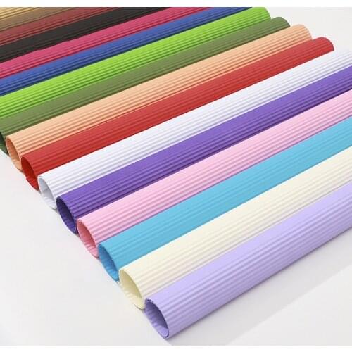 5pcs/set 50*70cm Pure color corrugated paper retractable flower paper florist supplies DIY origami paper cutting