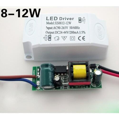 AC90~265V 3~24W LED Driver Power Supply Adapter Transformer For LED Lights 280mA Wide Voltage Constant Current