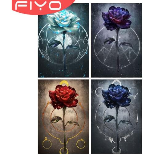5D DIY Diamond Painting Rose Flower Picture Full Diamond Art Mosaic Paintings Embroidery Cross Stitch Kits Floral Home Decor