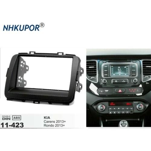 11-423 Car Radio Fascia For KIA Carens / Rondo 2013+ Auto Stereo Dash CD Trim Installation Frame Kit Bezel Faceplate
