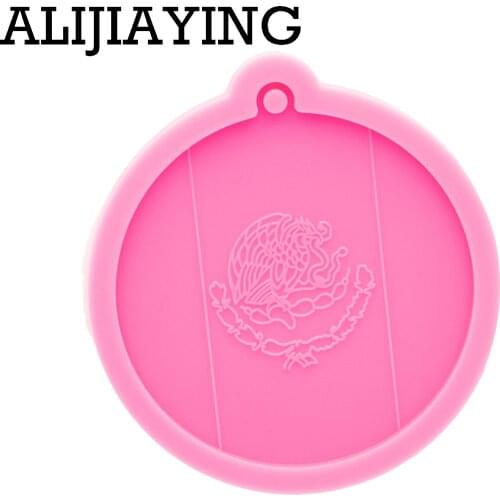 DY0780 Glossy Mexican flag Resin Mold , Mold Resin for Keychain/Necklace , Silicone Mold To Make Crafts with Epoxy
