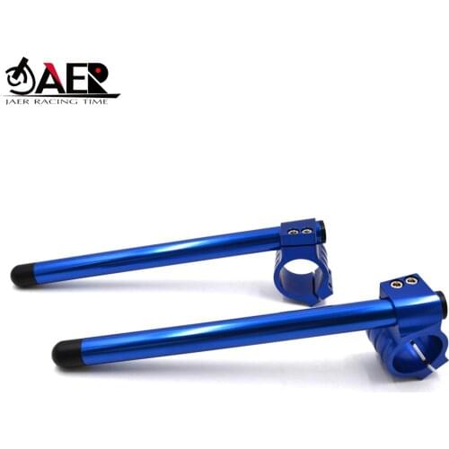 JAER 41mm Motorcycle Handlebar Fork Handle Bars Clip ons for Suzuki SV650 GSF400 GSF600 Bandit GSX 600 750 1100 7/8" Handlebar