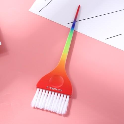 1Pcs Gradient Color Rainbow Hair Dye Brush Hair Coloring Dye Cream Brush Practical Comb Salon Hairstyler Accessories