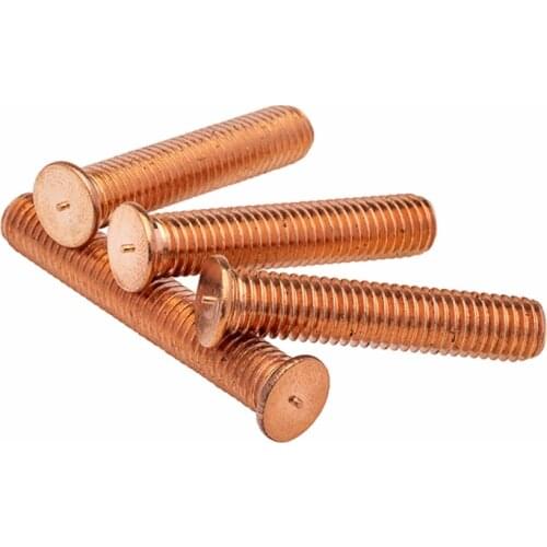 M3 M4 M5 M6 M8 Weld Threaded Studs for Capacitor Discharge Welding Spot Screws Nails Copper Plated Selding Screw Solder Point